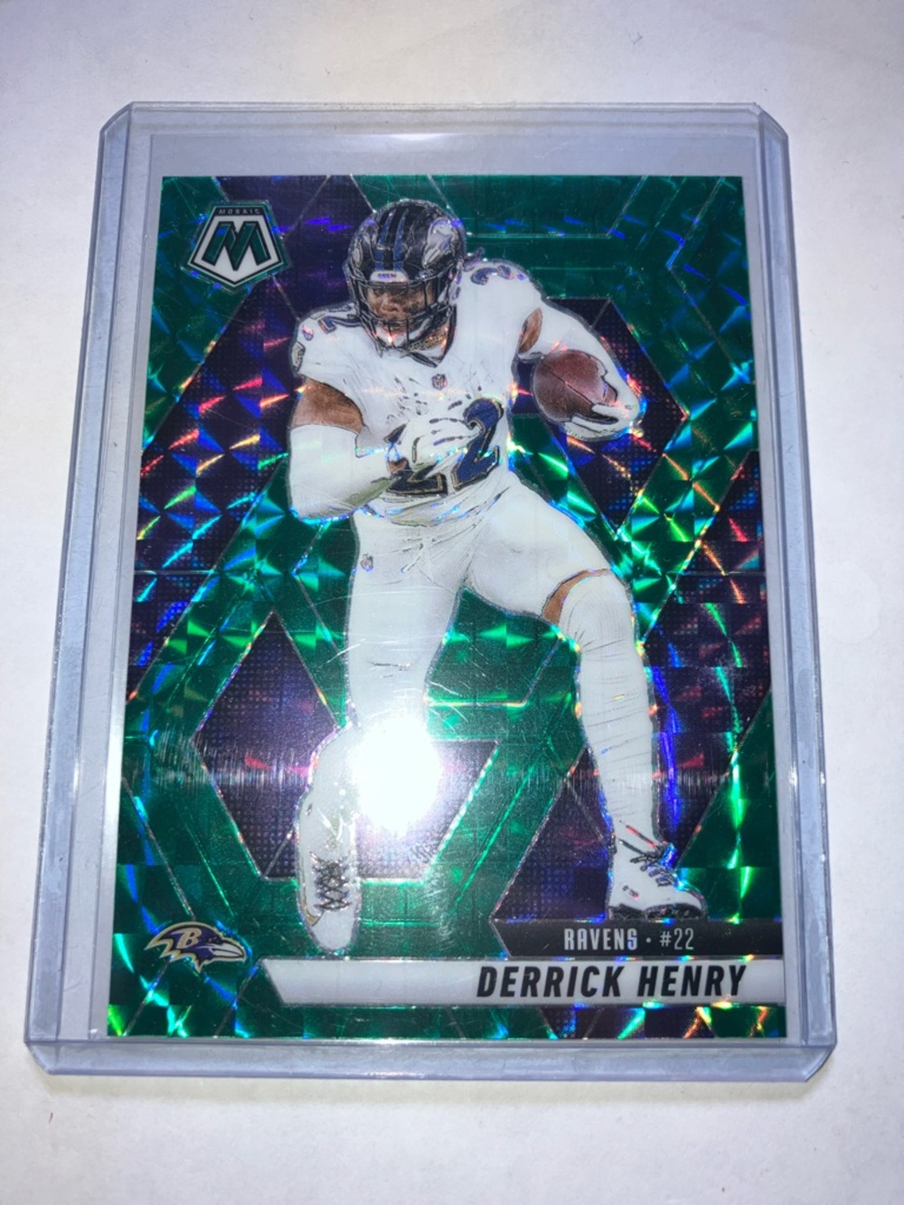 2025 Mosaic Derrick Henry Baltimore Ravens Prizm Football 🏈 Card NM+